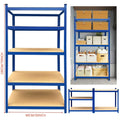5 Tier Heavy Duty Galvanised Adjustable Storage Shelving Unit 875KG Metal Racking