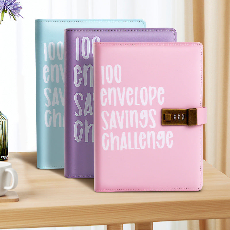 Couple's 100-day Challenge Envelope Budget Loose-leaf Notebook