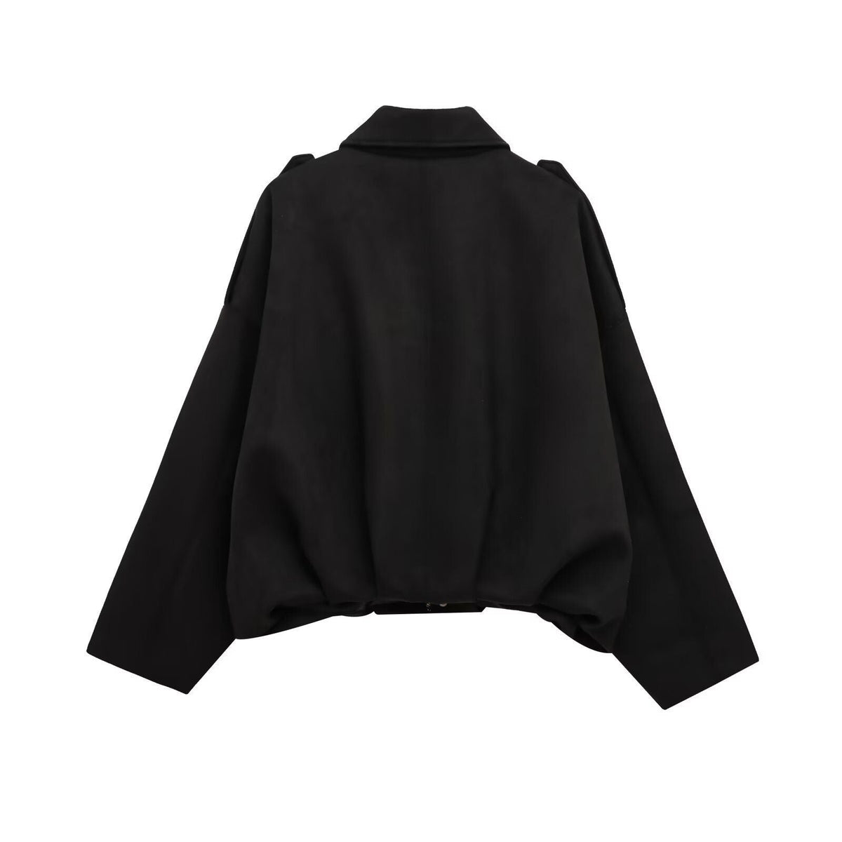 Faux Suede Texture Pilot Jacket - Men's Casual Zip Up Coat with Soft Touch Finish for Daily Wear