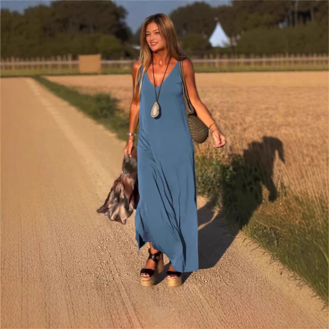 Female Sexy Trend V-neck Strap Dress