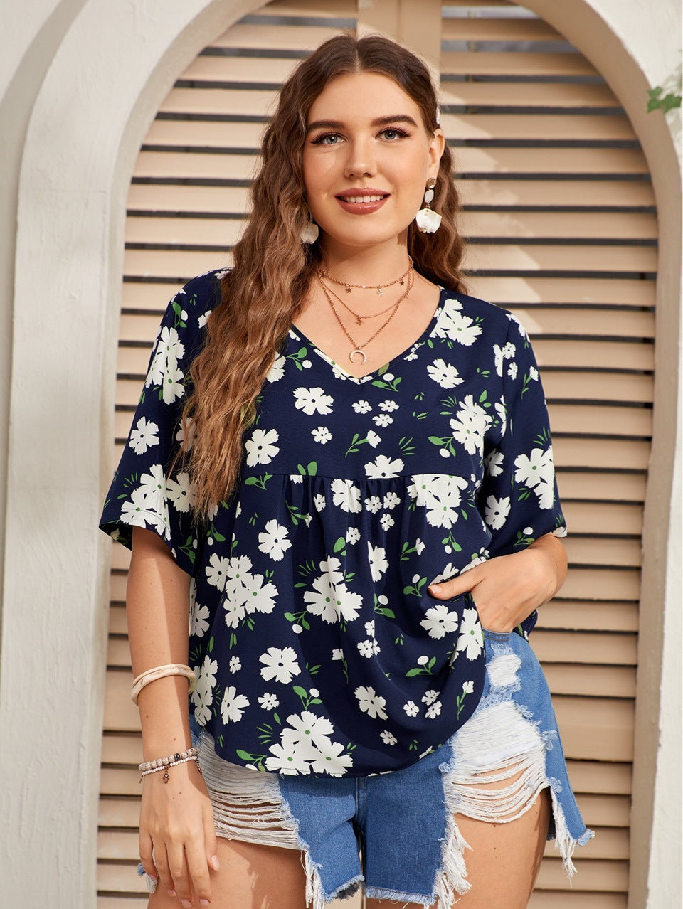 Dama Women's Blouse Europe And America Top