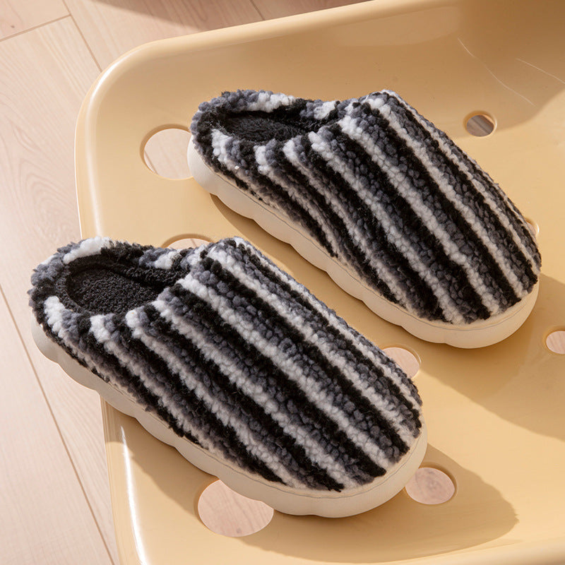 Cotton Slippers Non-slip Warm Platform Cotton Shoes