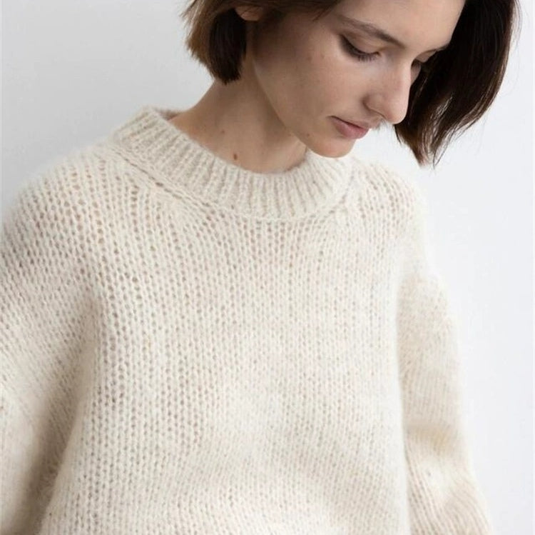 New Mohair Knit Sweater Relaxed Oversized Design