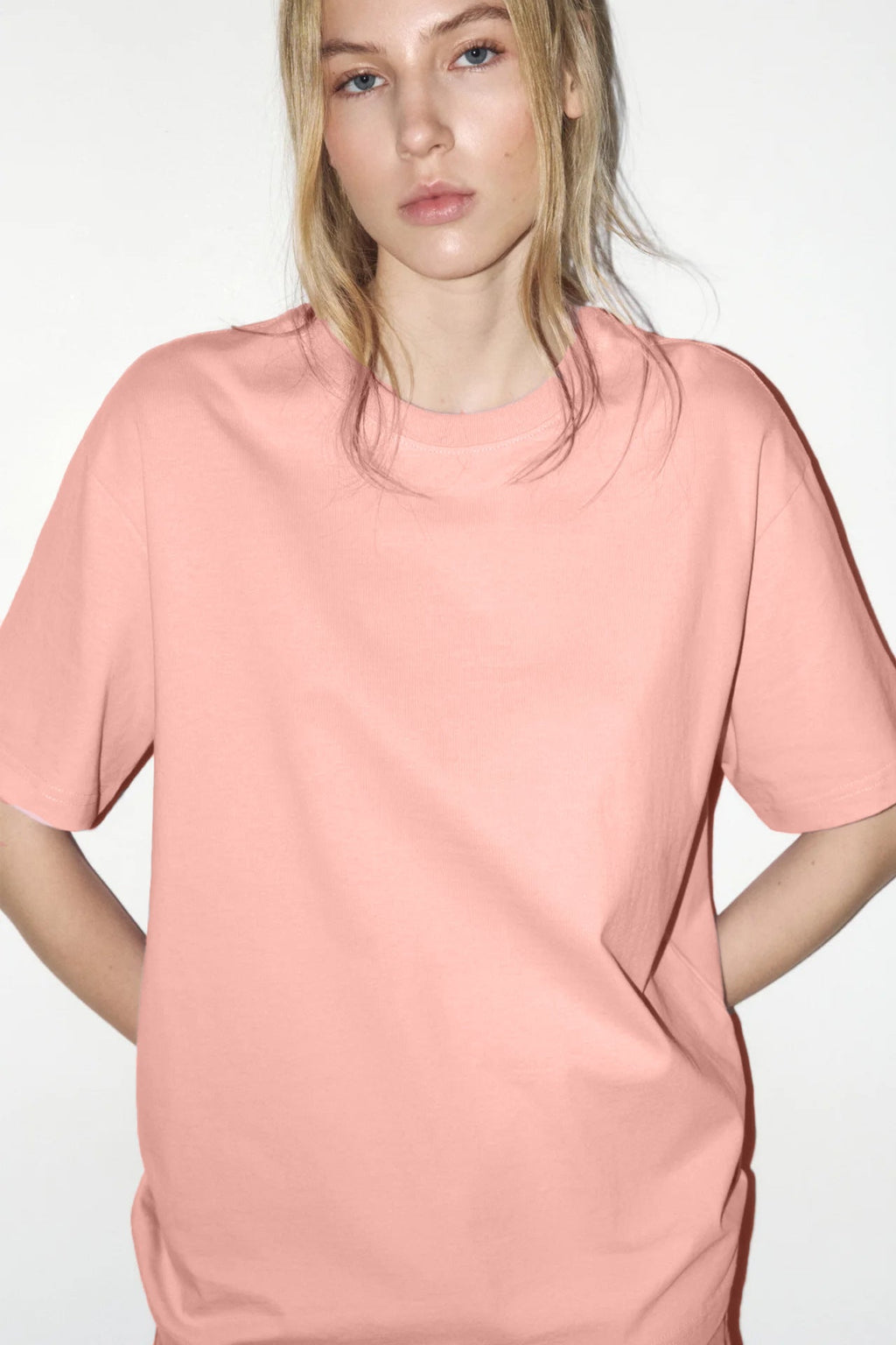 Arrival Cotton Crew-Neck Solid-Color Versatile T-Shirt