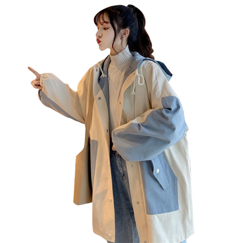 Thin Loose Casual Mid-length Trench Coat