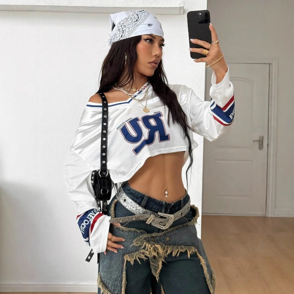 Digital Sportswear Women's Short-style Long-sleeve Top
