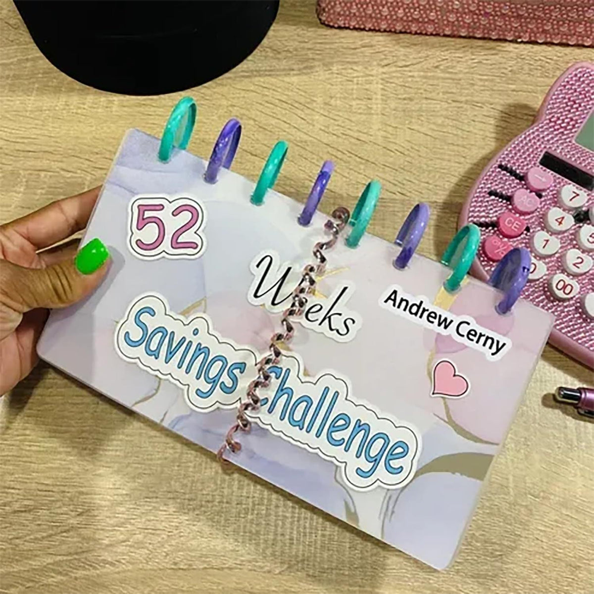 52-week Savings Challenge Loose-leaf Binder