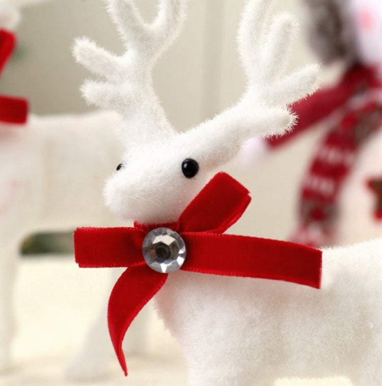 Plush Moose Toy Christmas Deer Decoration Doll