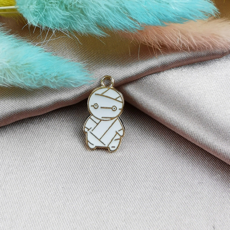 Pumpkin Head Skull Haunted House Pendant Material