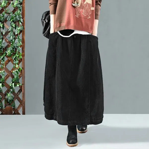 Retro Loose-fitting Casual Skirt For Women