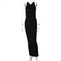 Women's Summer New Sleeveless Backless Long Slim Dress