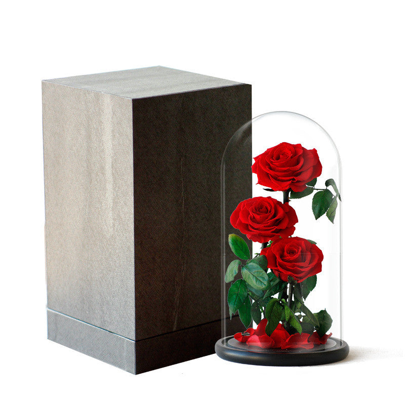 Rose Glass Cover Valentine's Day Christmas Gift
