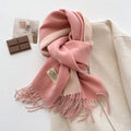 Double-sided Solid-color Scarf For Women