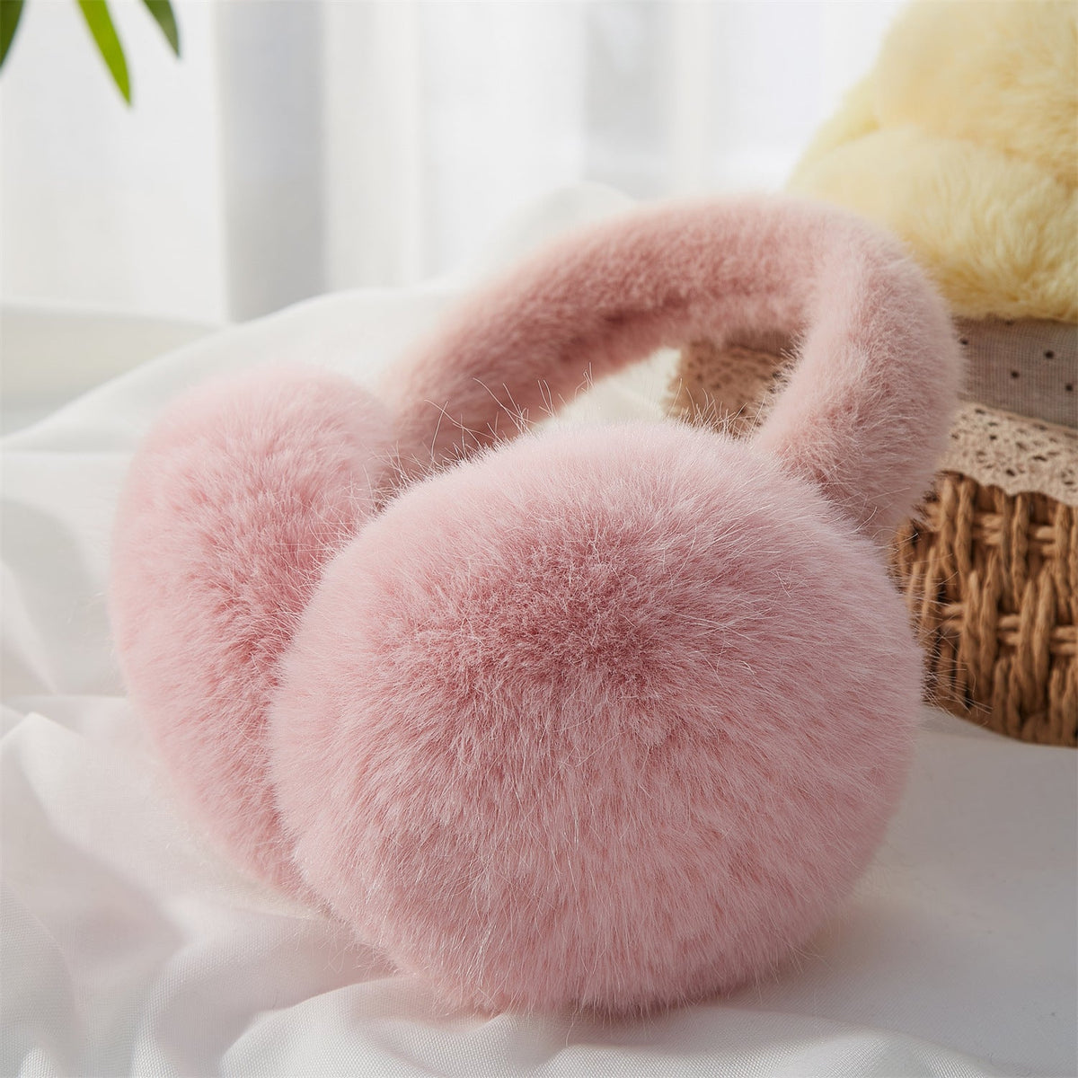 Fox-fur Ear Warmers For Warmth And Frost Protection