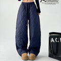 Thickened Thermal Cotton Pants Women's Loose-fitting Casual Pants