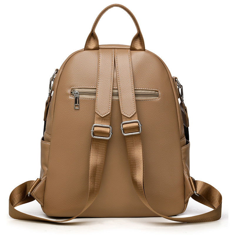 New Multi-functional Hand-held Genuine Leather Tassel Backpack