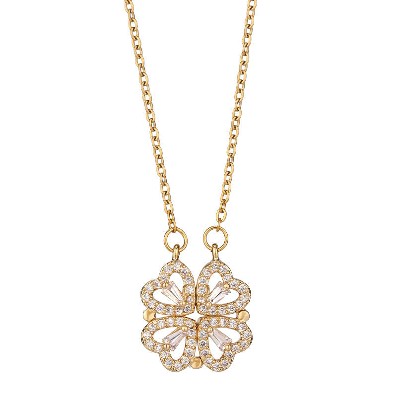 Variety Four-leaf Clover Non-fading Light Luxury Titanium Steel Necklace