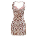 Lace V-neck Patchwork Slim Fit Dress