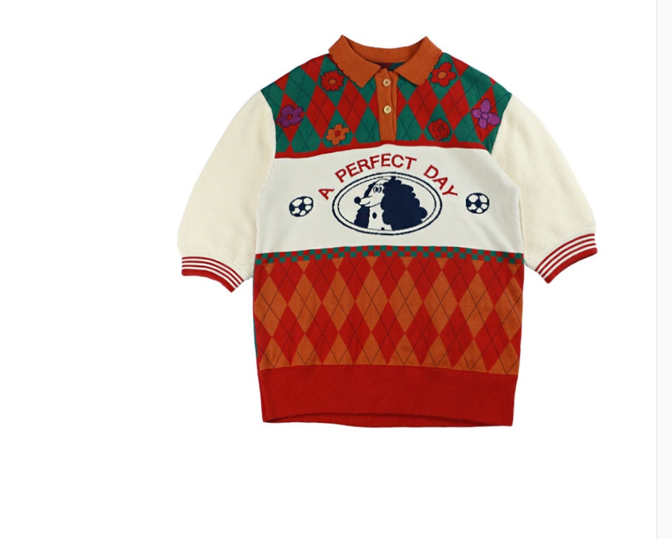 Women's Color Matching Padded Warm Sweater