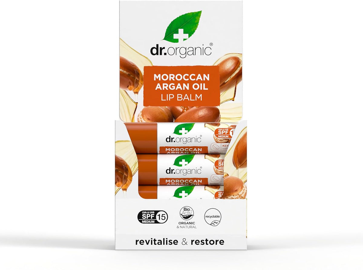 Dr Organic Bioactive Skincare Organic Moroccan Argan Oil Lip Balm 5.7ml
