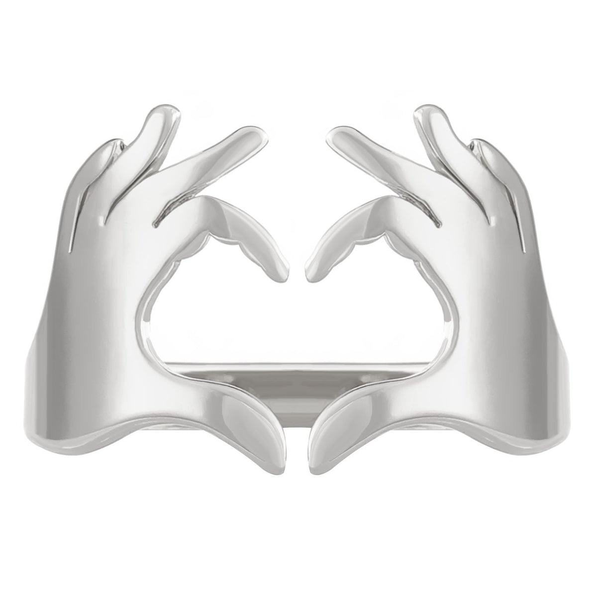 Fashion Love Heart Romantic Hands Ring