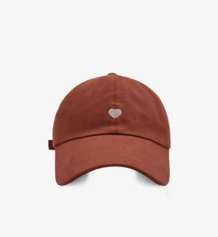 Preppy Style Love Embroidery Ponytail Half Topless Hat