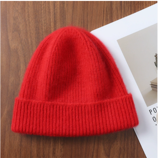 Outdoor Full Wool Knitted Warm Hat