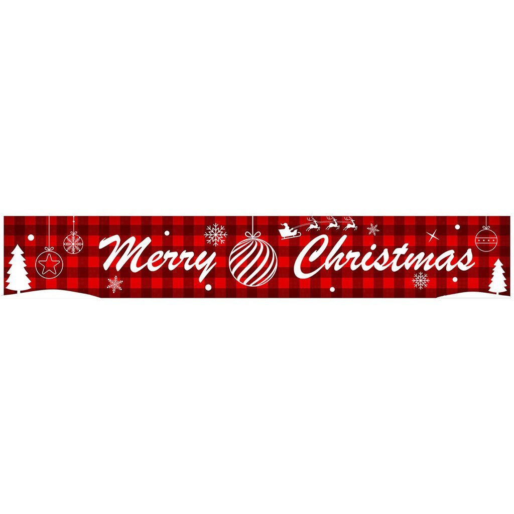 Christmas Letters Banner Decorative Flag