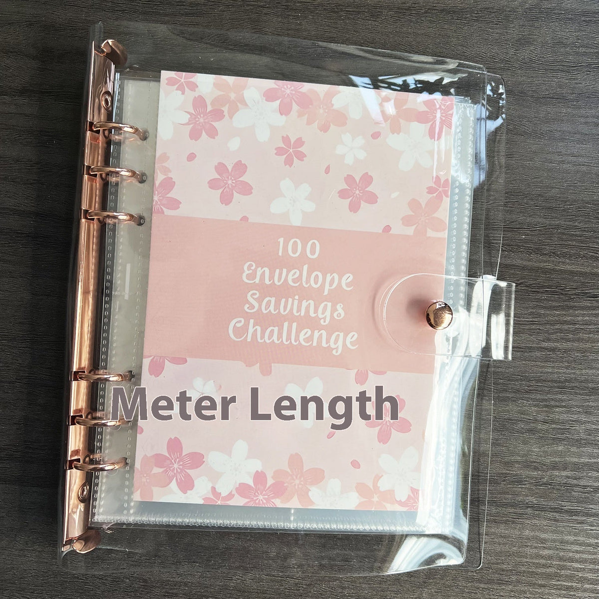 Challenge This Loose-leaf 100-day Saving Certificate Holder Petal Envelope