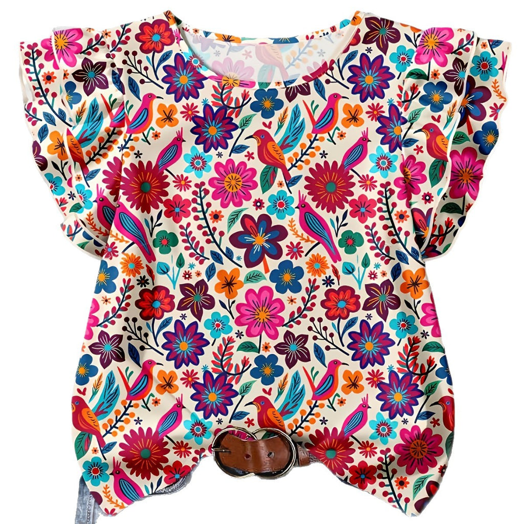 Women's Floral Print Casual Shirt Women's Summer