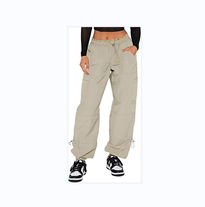 Multi-bag Straight Cargo Casual Pants
