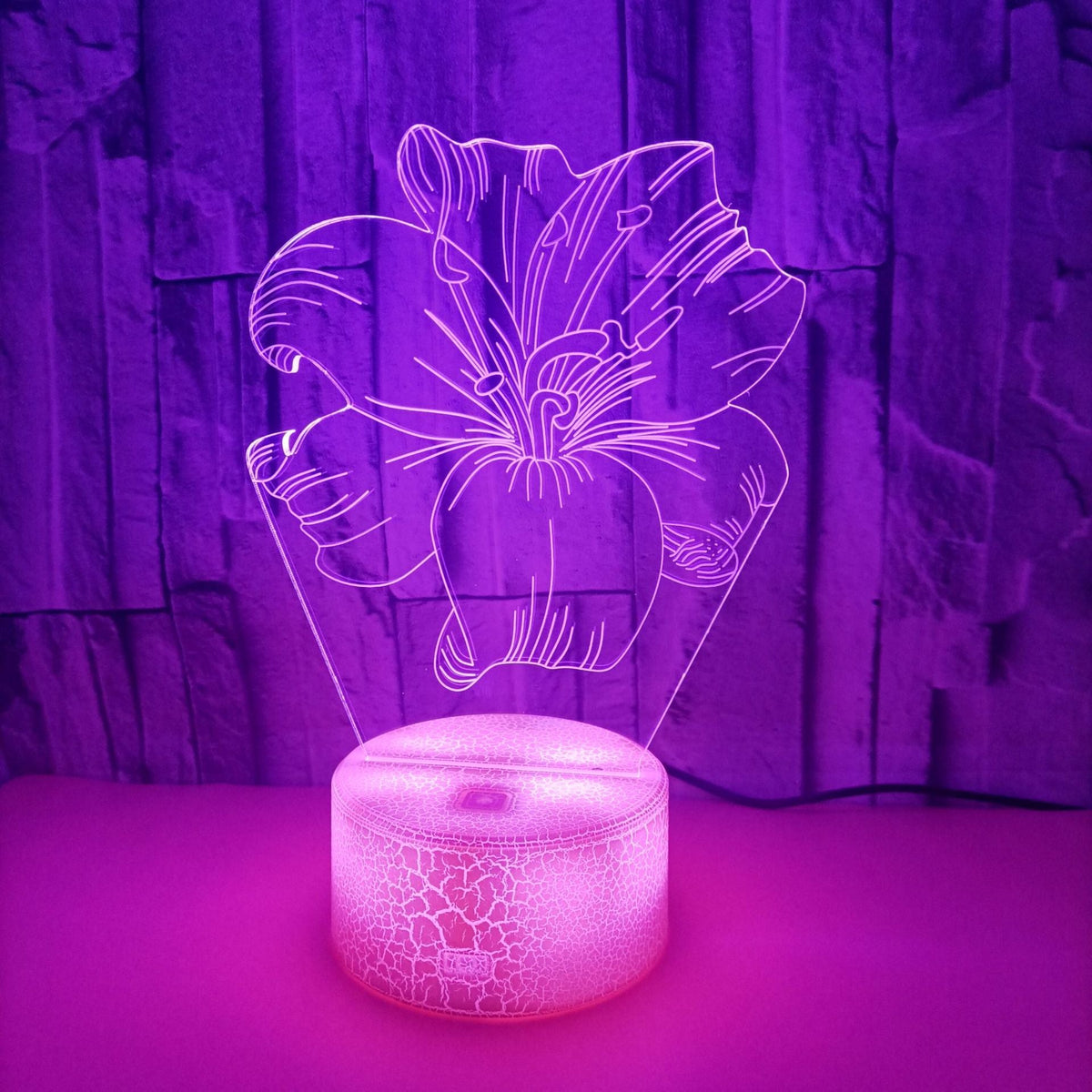 Colorful Creative Valentine's Day Gift 3D Table Lamp