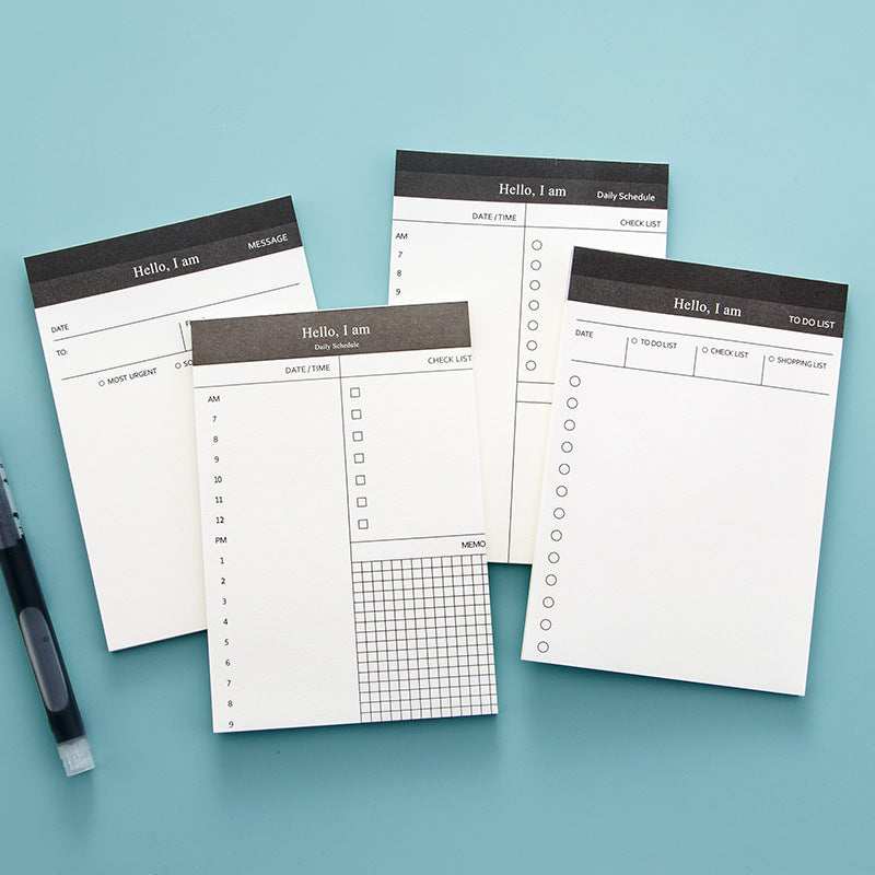 Portable Notepad Schedule Daily Planner