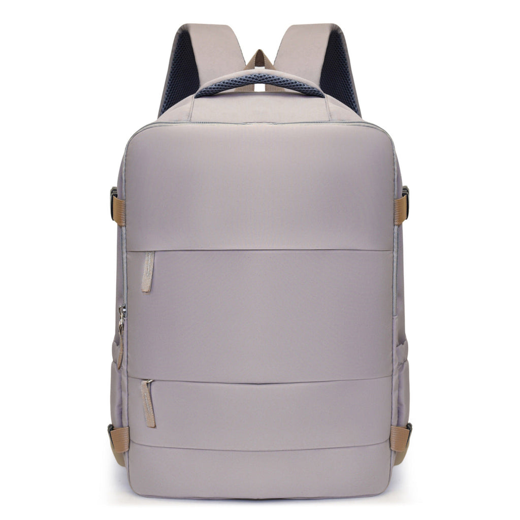 Women's Large Capacity Lightweight Multi-purpose Solid Color Travel Backpack
