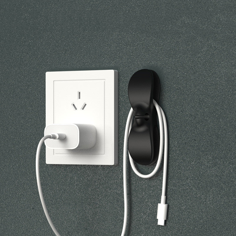 Wire Cable Organizer Plug Retainer Management Clip Adhesive Power Cord Winder Home Kitchen Appliances Durable Winder