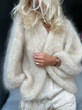 Solid Color Soft And Comfortable Cardigan For Women