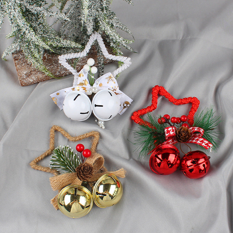 Christmas Five-pointed Star Bell Accessories Pendant