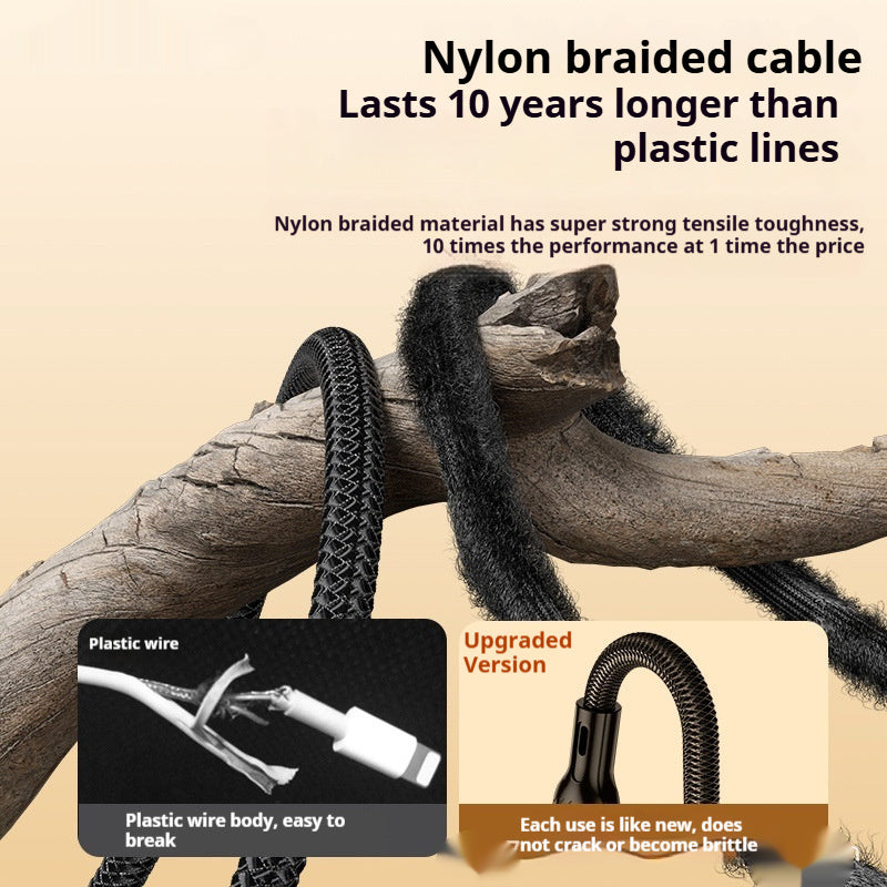 240W Super Fast Charge Suit Three-in-one Three-in-one Data Cable