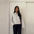 Women's Temperament Commute Lapel Double-sided Short Jacket