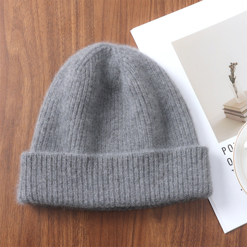 Outdoor Full Wool Knitted Warm Hat