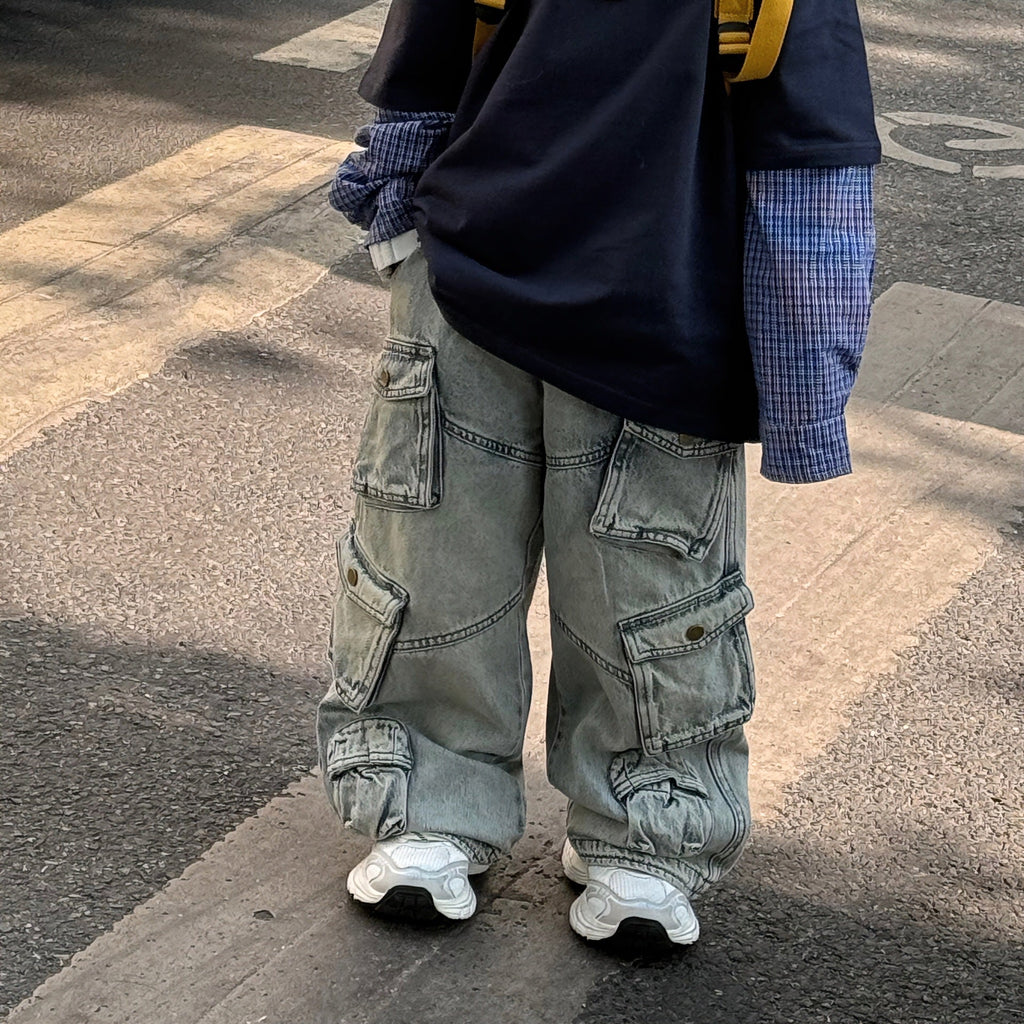 Spring New All-matching Work Clothes Children's Trousers