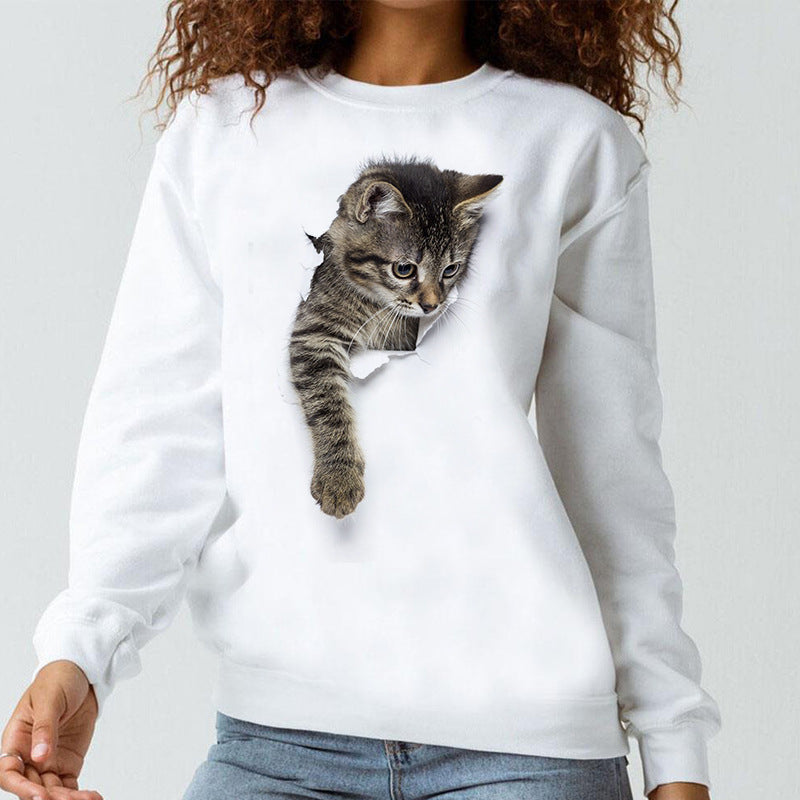 Autumn New Children's Casual Round Neck Pullover Wool Blend