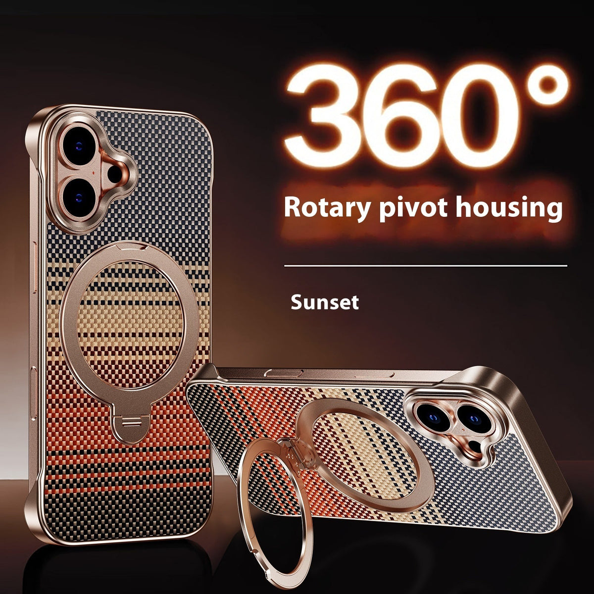 Suitable For 171615Promax Aramid Fiber  Bracket Frameless Phone Case