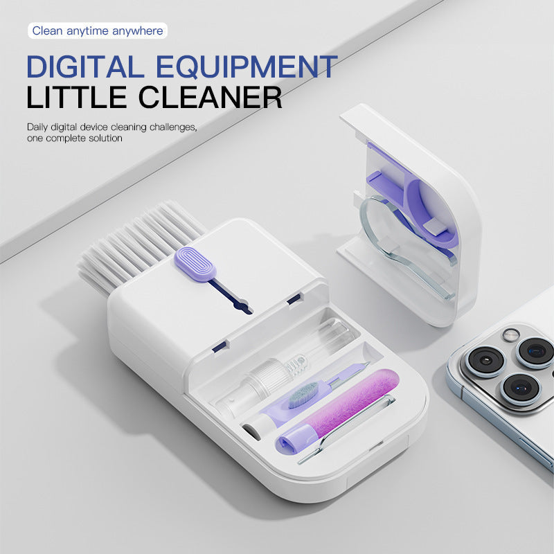 Portable 11 In 1 Multifunctional Cleaning Kit Computer Keyboard Cleaner Phone Screen Clean Tools Earphone Clean Brush With Storage Box