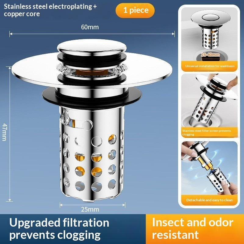 Insect-proof, Odor-proof, And Clog-proof Universal Sink Filter Accessory