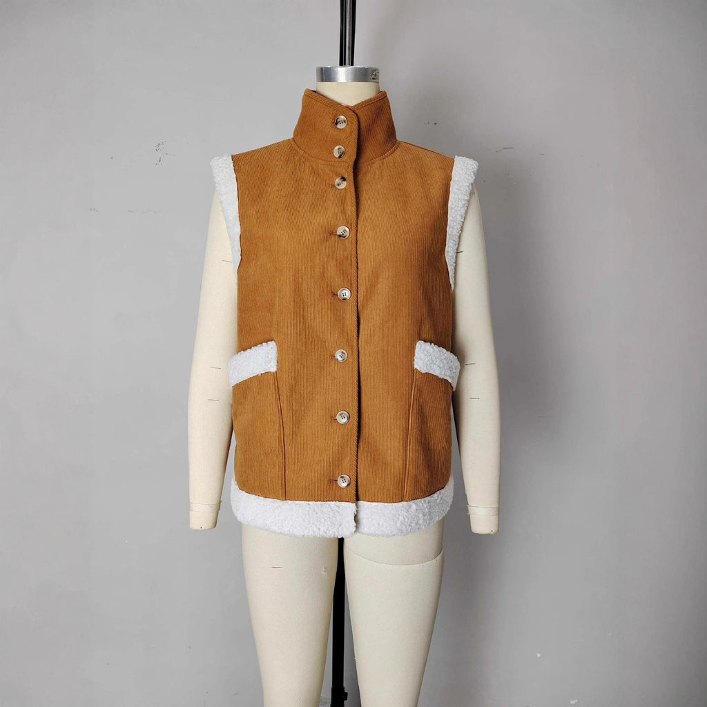Fashionable Jacket Warm Fur Sleeveless Vest