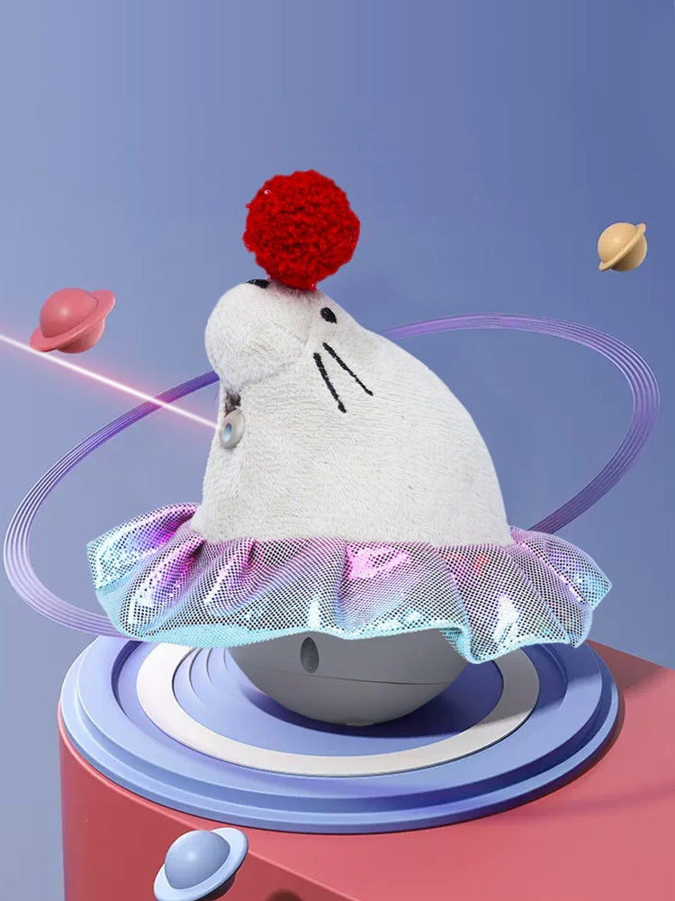 Electric Laser Teasing Cat Stick Toy Ball
