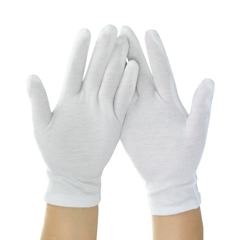 Thin White High Quality Men's Cotton Gloves