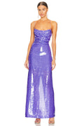 Summer Sling Bandeau Slim-fit Sequined Strap Backless Dress
