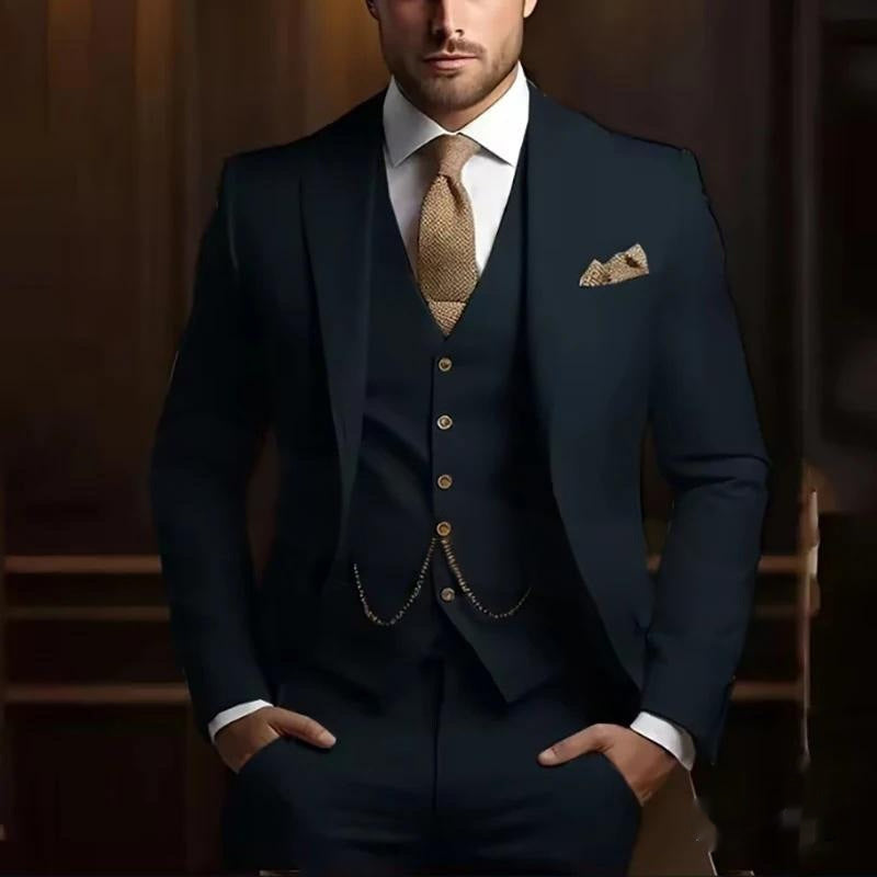 Men's High-grade Gentleman Temperament Slim Suit
